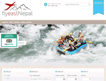 Tablet Screenshot of flyeastnepal.com